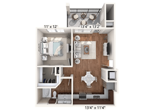 Cobalt Floor Plan at Bridge at Indigo, Austin, TX, 78717